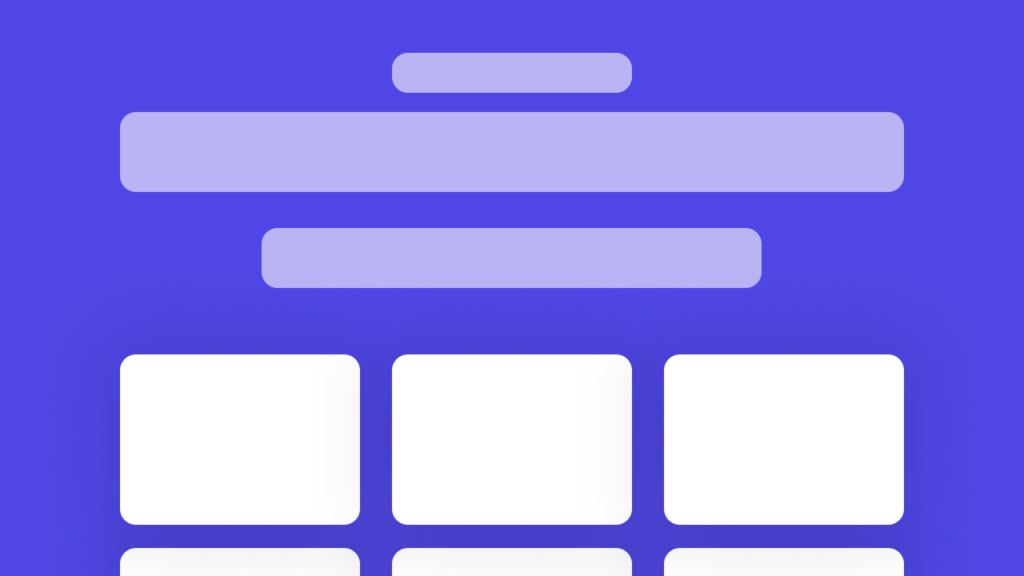 Displays a website features section.